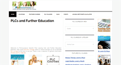 Desktop Screenshot of plccourses.ie